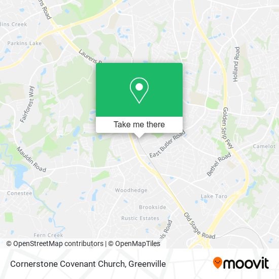 Mapa de Cornerstone Covenant Church