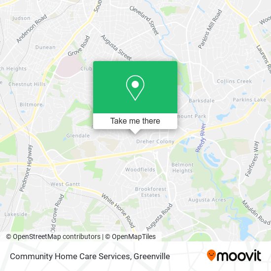 Community Home Care Services map
