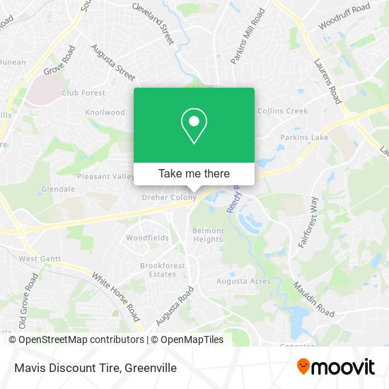 Mapa de Mavis Discount Tire