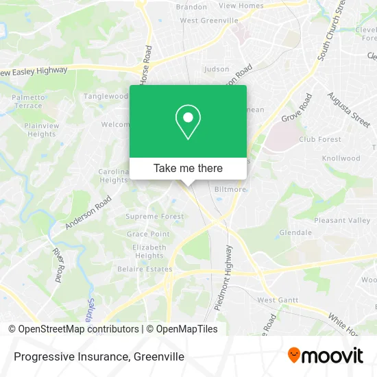 Progressive Insurance map