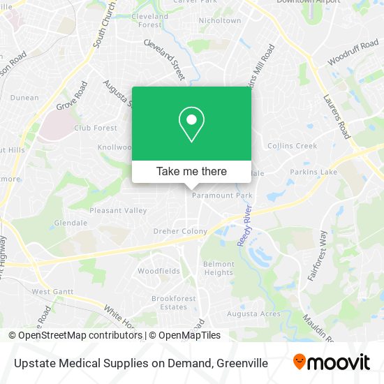 Upstate Medical Supplies on Demand map