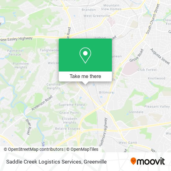 Mapa de Saddle Creek Logistics Services