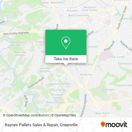 Baynes Pallets Sales & Repair map