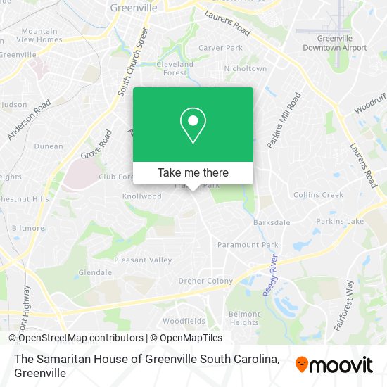 The Samaritan House of Greenville South Carolina map