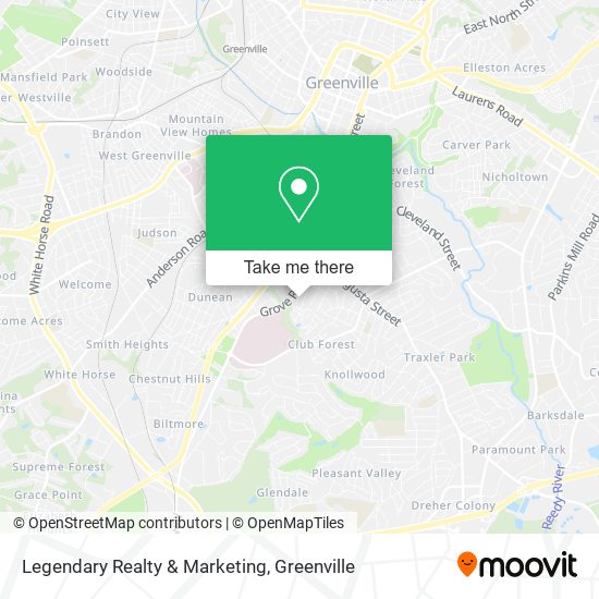 Legendary Realty & Marketing map