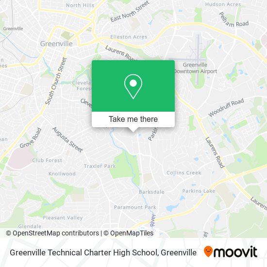 Mapa de Greenville Technical Charter High School