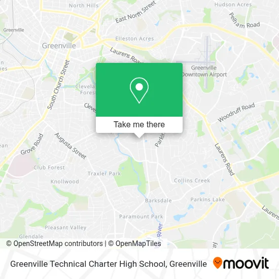 Greenville Technical Charter High School map
