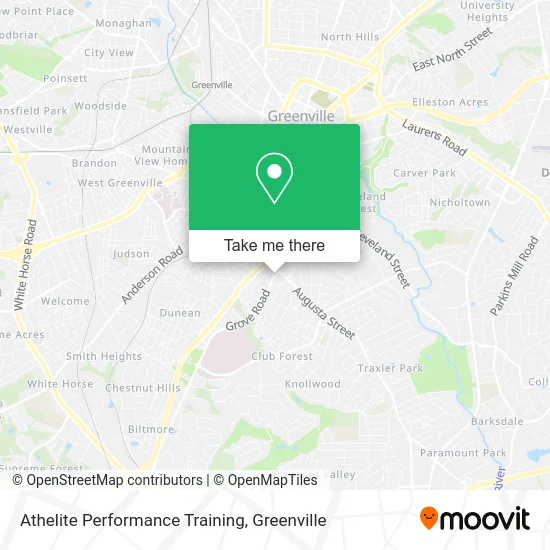 Athelite Performance Training map