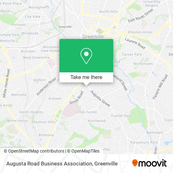 Augusta Road Business Association map