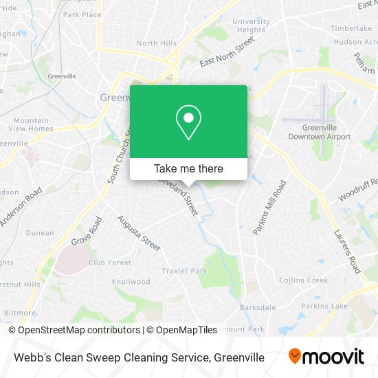 Mapa de Webb's Clean Sweep Cleaning Service
