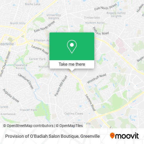 Provision of O'Badiah Salon Boutique map