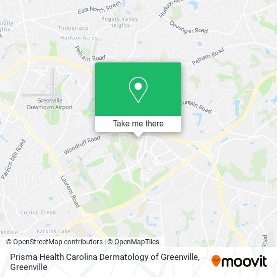 Prisma Health Carolina Dermatology of Greenville map