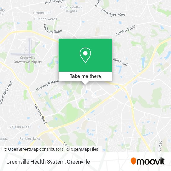 Greenville Health System map