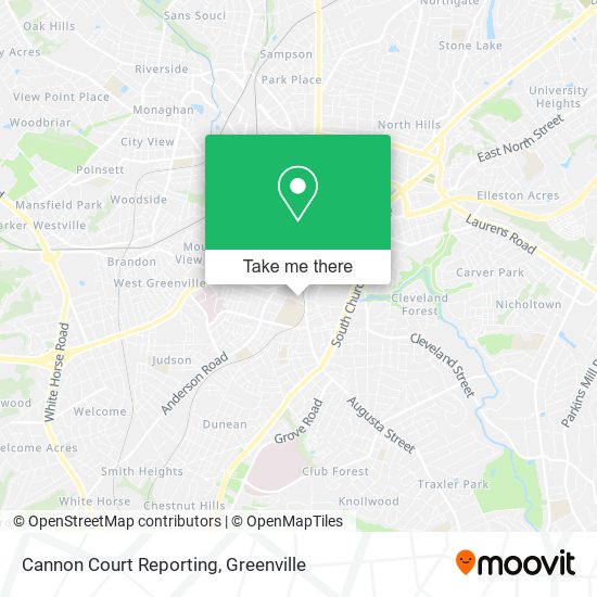 Cannon Court Reporting map