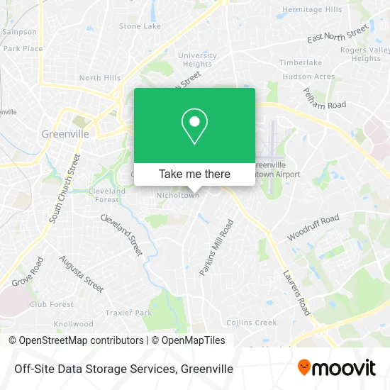 Off-Site Data Storage Services map