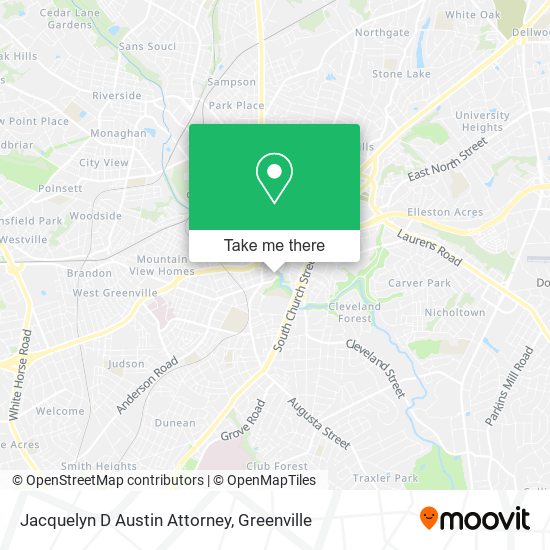 Jacquelyn D Austin Attorney map