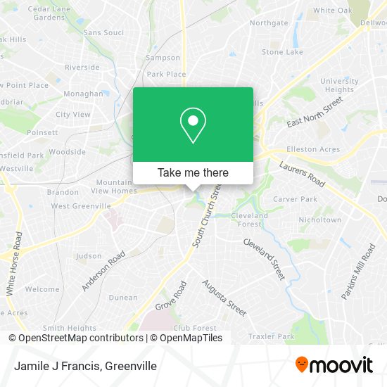 Jamile J Francis map