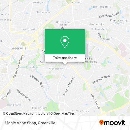 Mapa de Magic Vape Shop