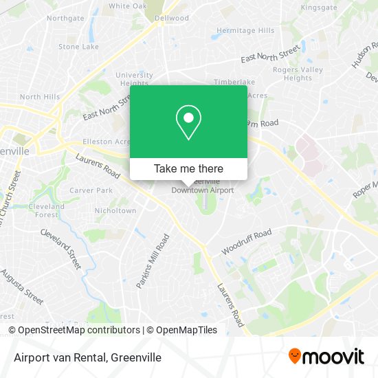 Mapa de Airport van Rental