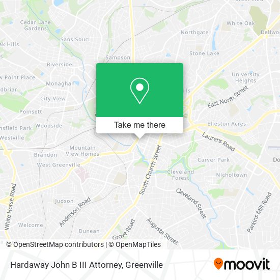 Hardaway John B III Attorney map