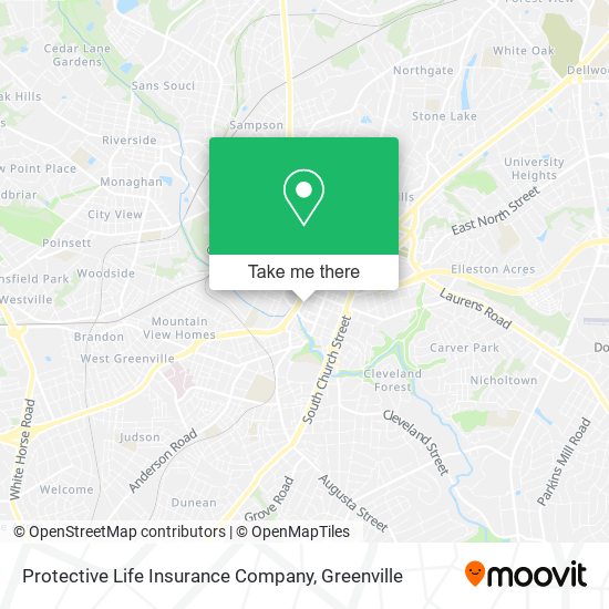 Mapa de Protective Life Insurance Company