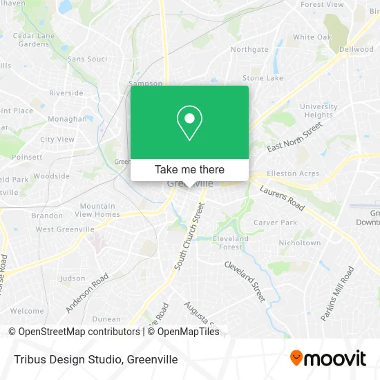 Tribus Design Studio map