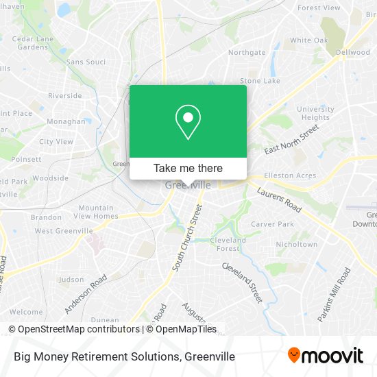 Big Money Retirement Solutions map
