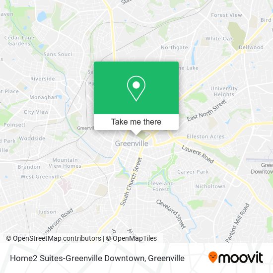 Home2 Suites-Greenville Downtown map