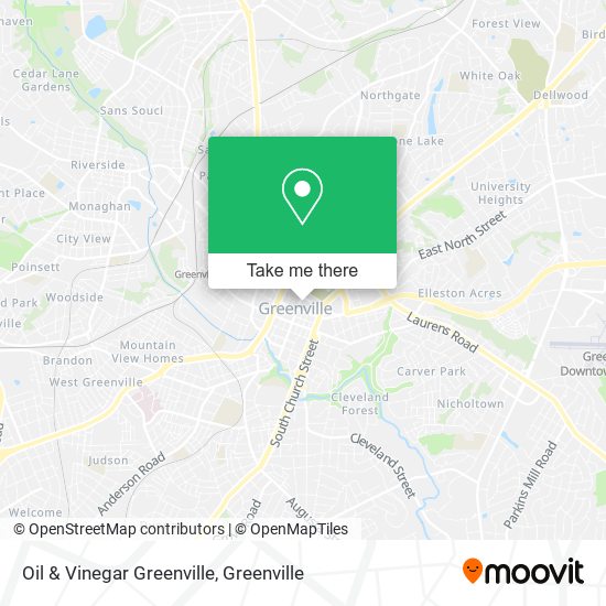 Oil & Vinegar Greenville map