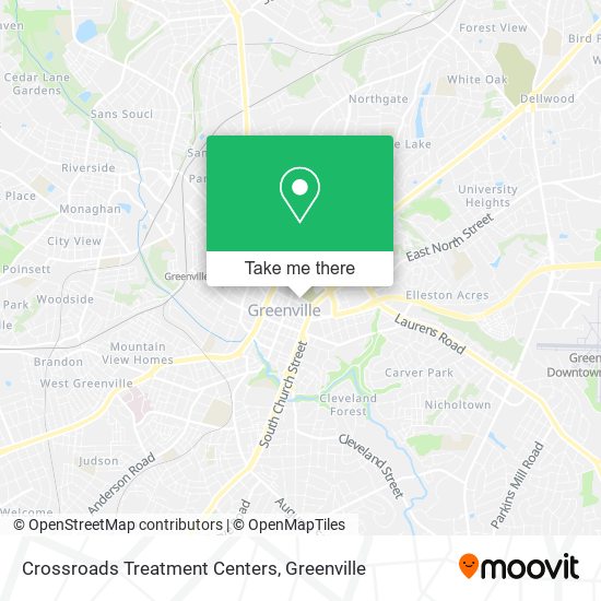 Crossroads Treatment Centers map