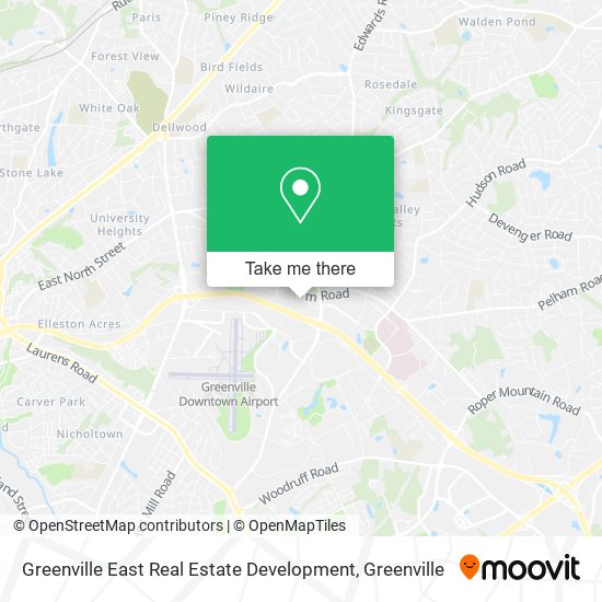 Mapa de Greenville East Real Estate Development