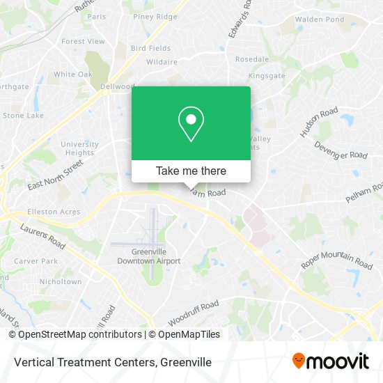 Vertical Treatment Centers map