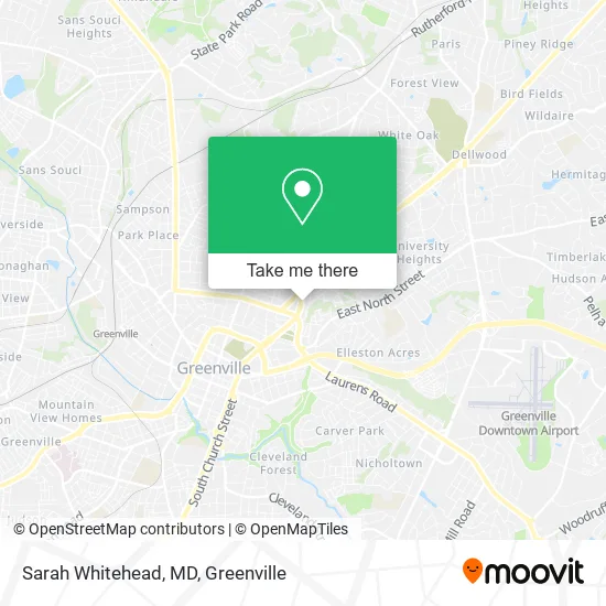 Sarah Whitehead, MD map