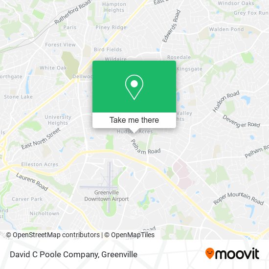 David C Poole Company map