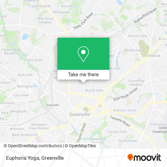 Euphoria Yoga map