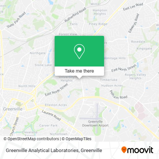 Greenville Analytical Laboratories map