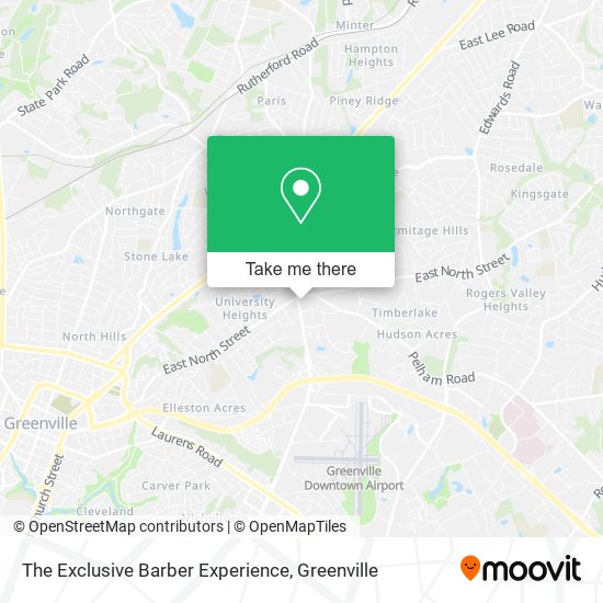 The Exclusive Barber Experience map