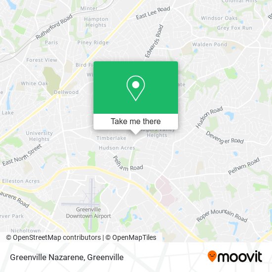 Greenville Nazarene map