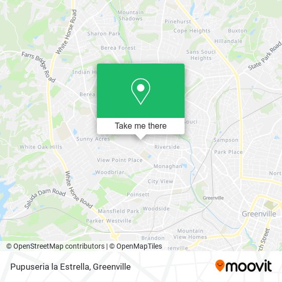 Pupuseria la Estrella map