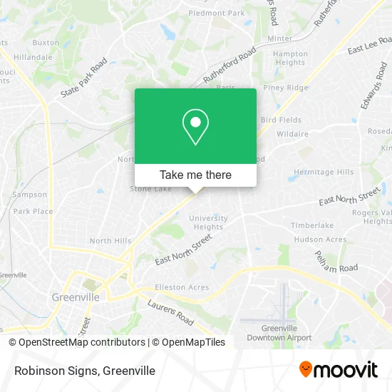 Robinson Signs map