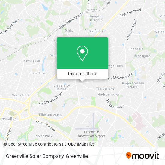 Mapa de Greenville Solar Company