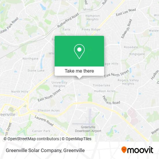 Greenville Solar Company map