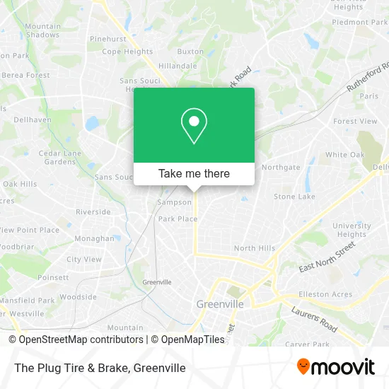 The Plug Tire & Brake map