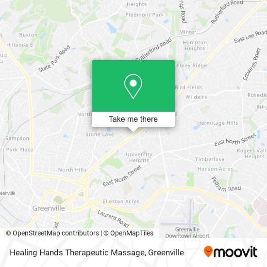 Mapa de Healing Hands Therapeutic Massage