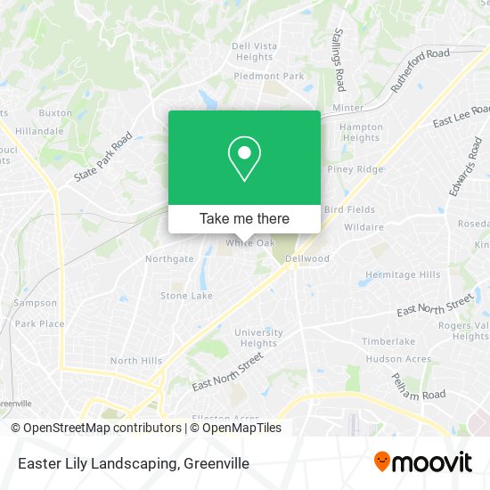 Easter Lily Landscaping map