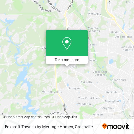 Foxcroft Townes by Meritage Homes map