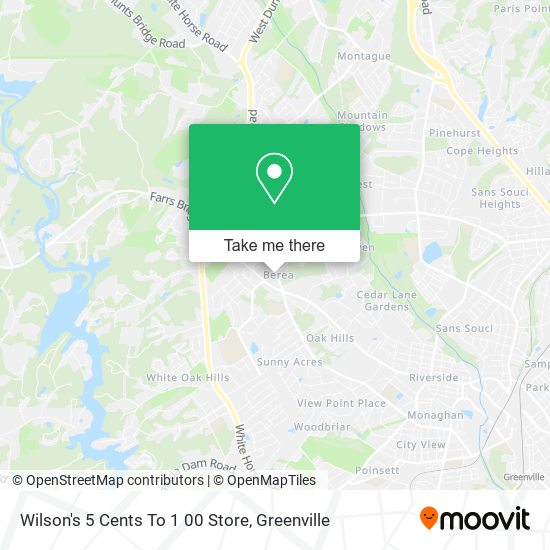 Wilson's 5 Cents To 1 00 Store map