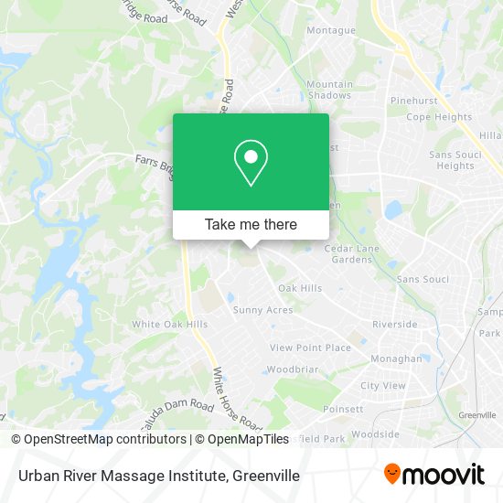 Urban River Massage Institute map