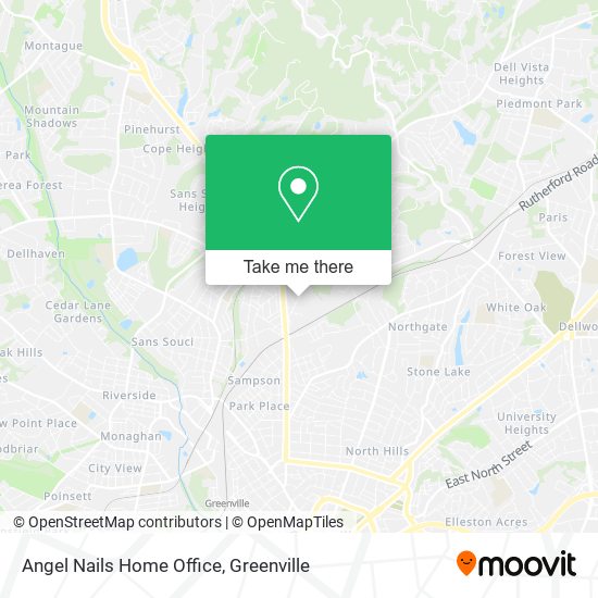 Angel Nails Home Office map