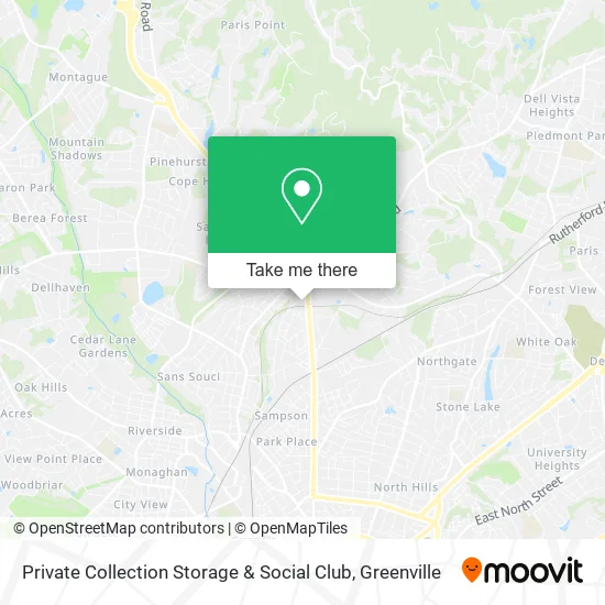 Private Collection Storage & Social Club map
